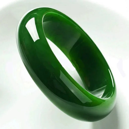 Genuine Hetian Jade Bracelet Spinach Green Jadeite Ladies Mom Charm Quality Luxury Bracelet Jewelry Holiday Birthday Gift