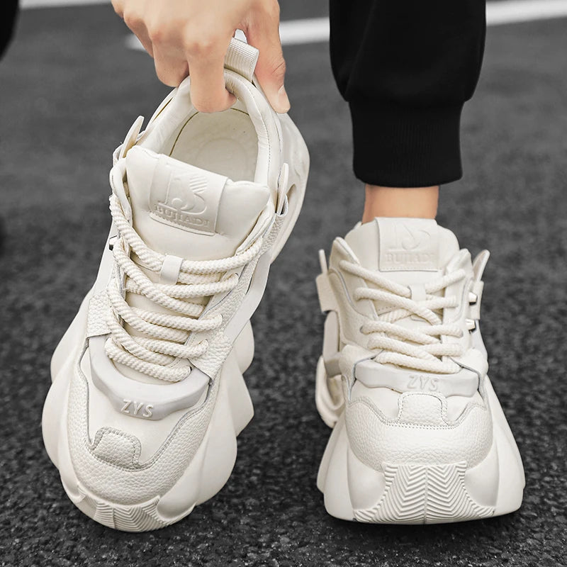 Chunky Platform Sneakers Height Increasing Fashion Designer Shoes Men