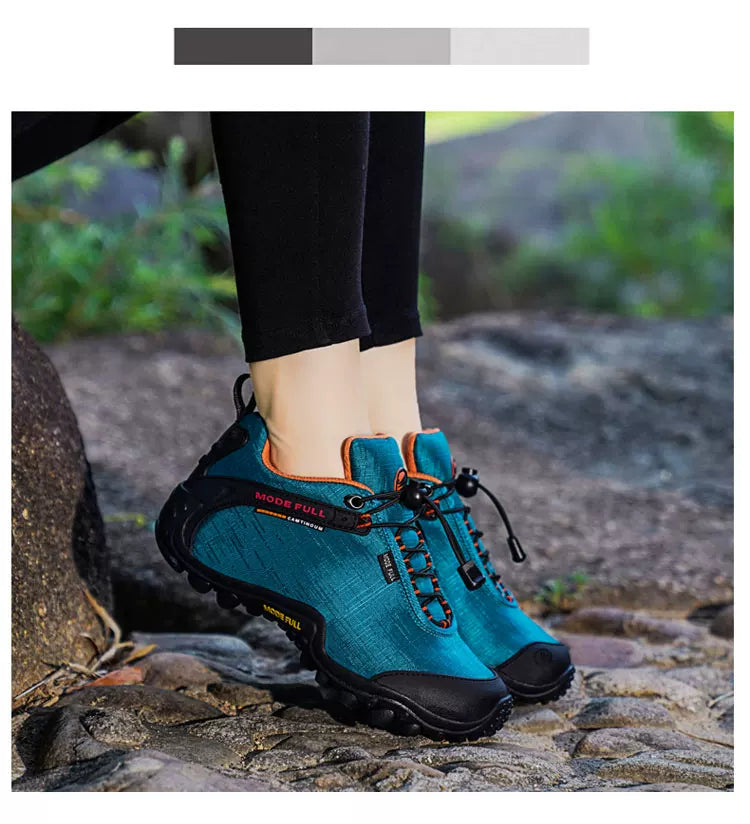 Outdoor Hiking Waterproof And Anti-Skid Thick Bottom Wear-Resistant And Breathable Ultra Light Cloth Mountaineering Shoes