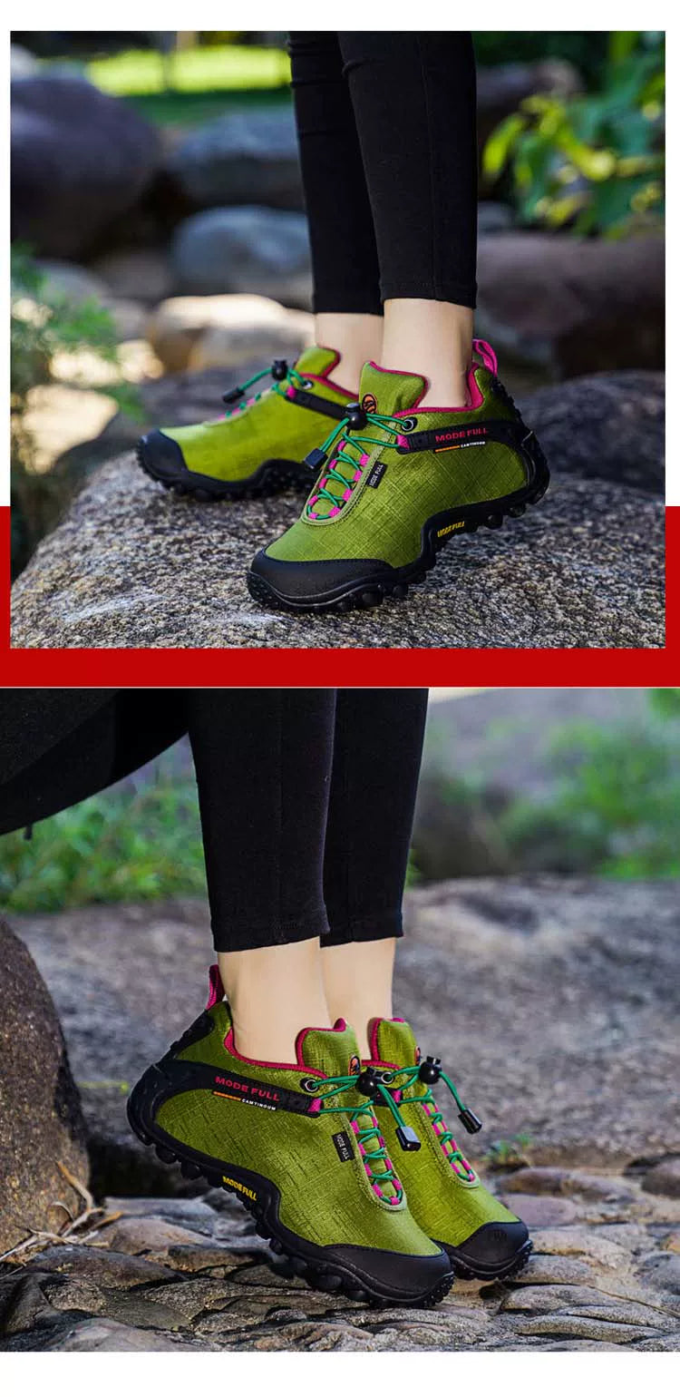Outdoor Hiking Waterproof And Anti-Skid Thick Bottom Wear-Resistant And Breathable Ultra Light Cloth Mountaineering Shoes