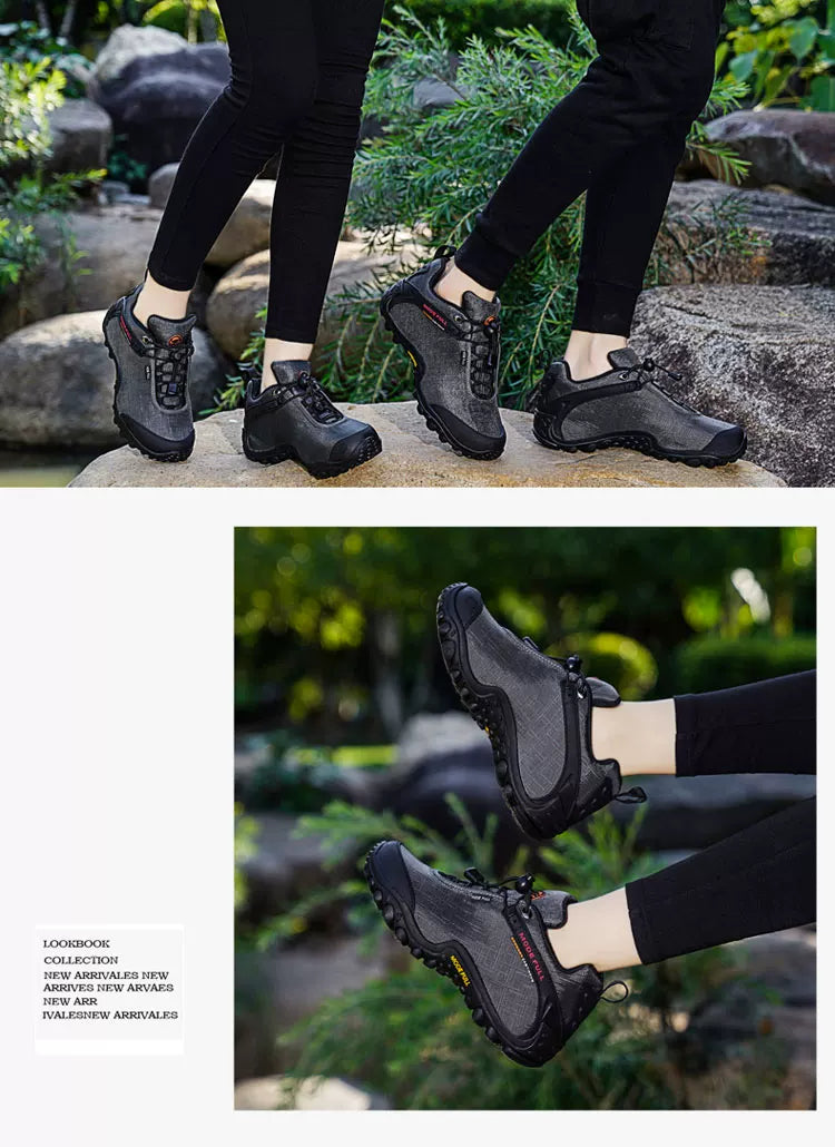 Outdoor Hiking Waterproof And Anti-Skid Thick Bottom Wear-Resistant And Breathable Ultra Light Cloth Mountaineering Shoes
