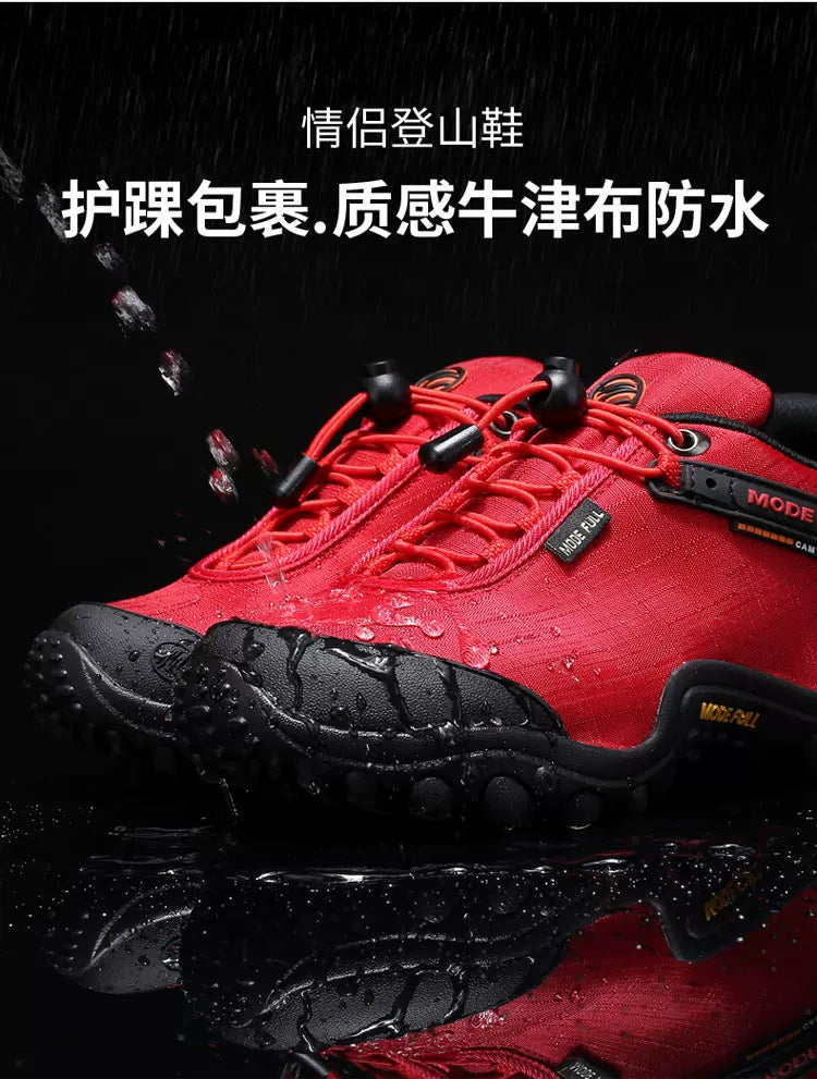 Outdoor Hiking Waterproof And Anti-Skid Thick Bottom Wear-Resistant And Breathable Ultra Light Cloth Mountaineering Shoes