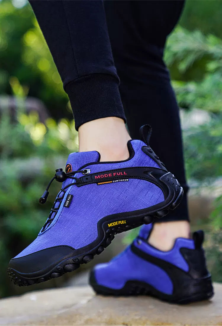 Outdoor Hiking Waterproof And Anti-Skid Thick Bottom Wear-Resistant And Breathable Ultra Light Cloth Mountaineering Shoes