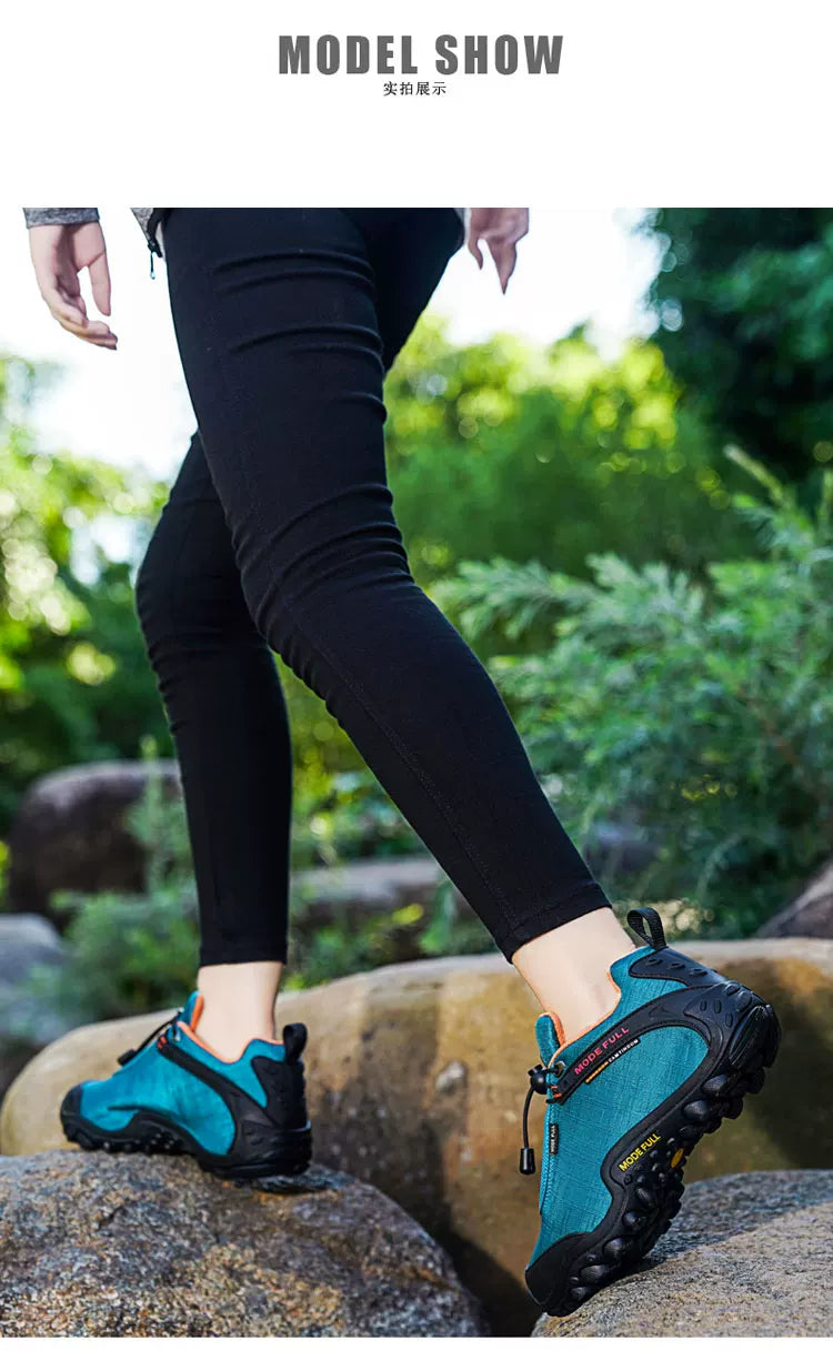 Outdoor Hiking Waterproof And Anti-Skid Thick Bottom Wear-Resistant And Breathable Ultra Light Cloth Mountaineering Shoes
