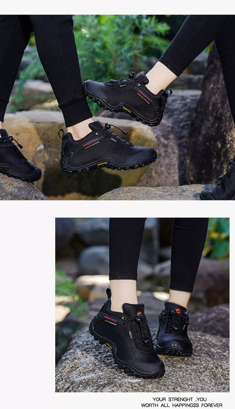Outdoor Hiking Waterproof And Anti-Skid Thick Bottom Wear-Resistant And Breathable Ultra Light Cloth Mountaineering Shoes