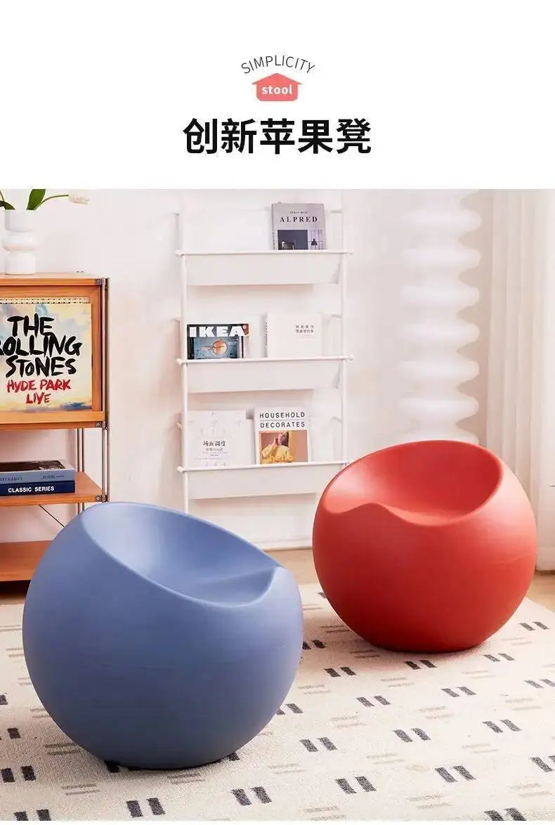 Creative Apple Stool Home Door Shoe Changing Stool Designer Minimalist Small Stool Nordic Living Room Bedroom Balcony Low Stool