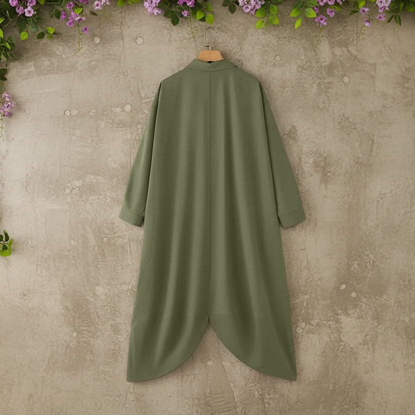Oversized Jumpsuits Turn-Down Collar Long Sleeves Button Up Drop-Crotch Pant Overalls Casual Streetwear Playsuits