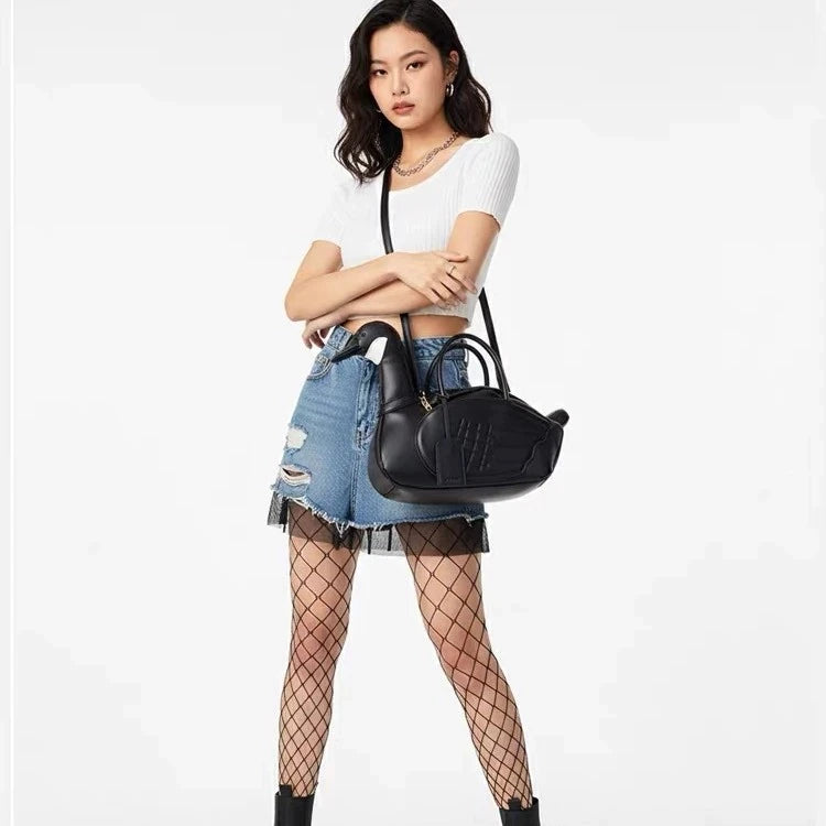 New Cute Cartoon goose Shaped Handbag Ladies Creative 3D Personality Bag Fashionable Ladies Tote Bag