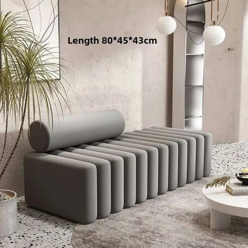 Light Luxury, Shoe Changing Stool, Household, Living Room, Stool, Sofa, Strip, Rest Stool, Bedroom, End of Bed, Stool