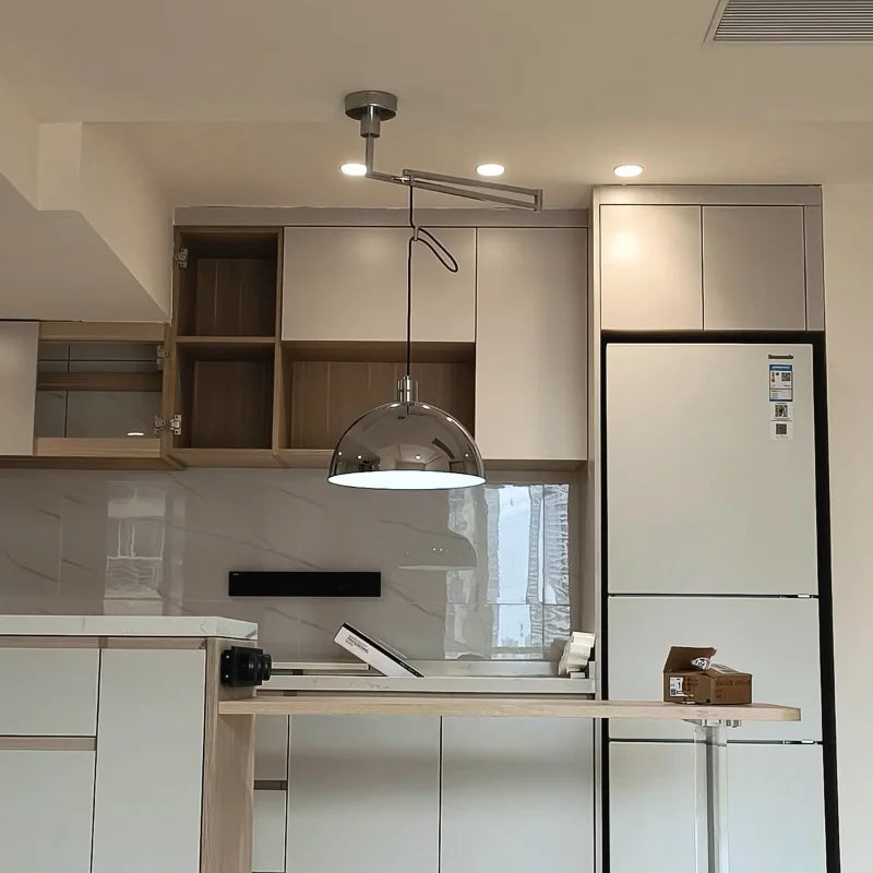 Adjustable Arm Pendant Lights Kitchen Dining Room Island Hanging Lamp Modern Rotatable Long pendant lamp Restaurant Decor