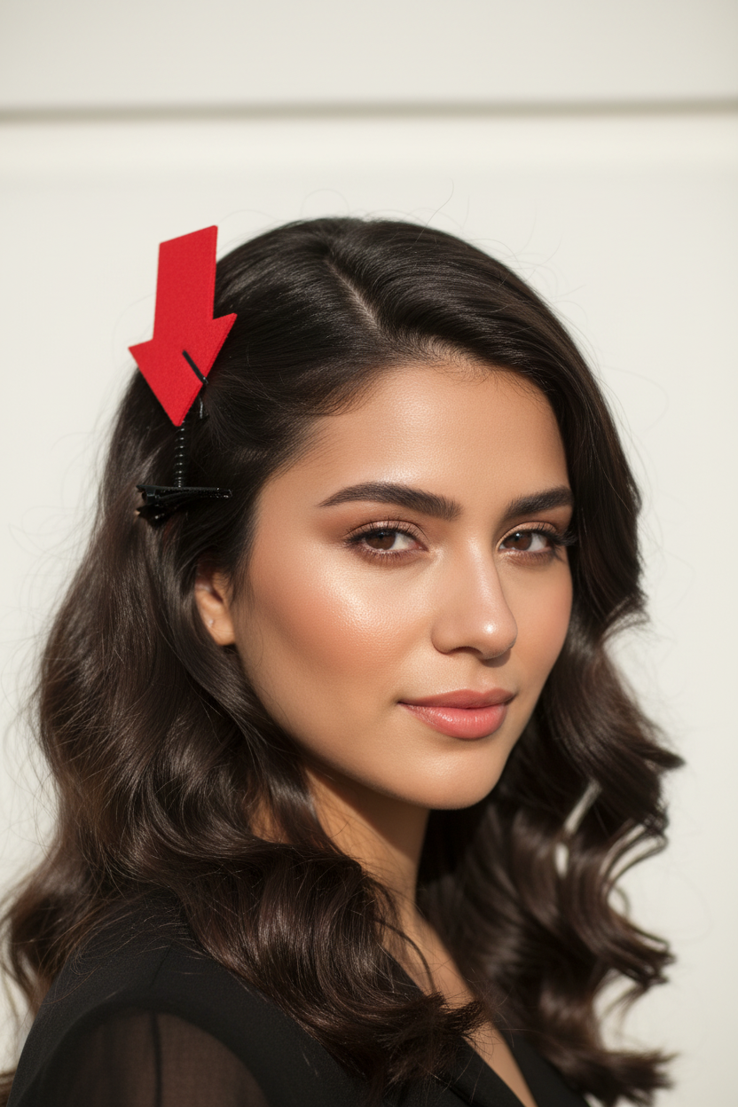 3D Funny Symbol Hair Clip WiFi Question Mark Lightning Cute Bangs Hairpin Headwear Party Daily Life Headwear Hair Styling Tool