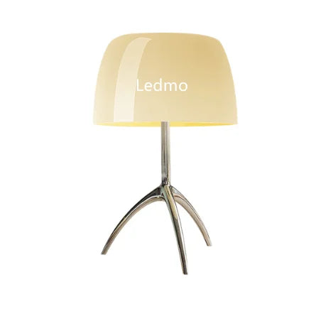 Italian Designer Glass Shade Table Lamp Tripod Desk Light for Bedroom