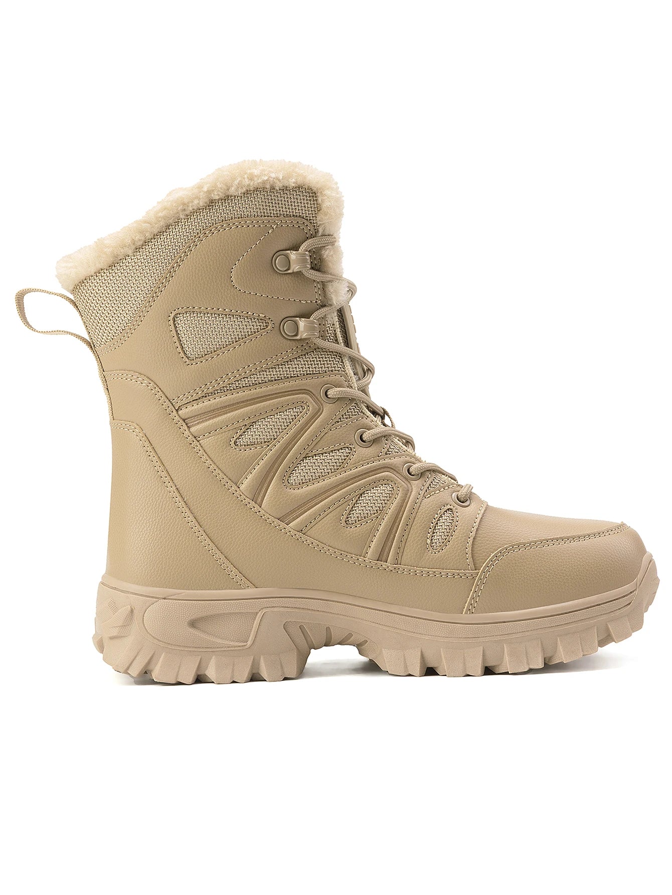 2026 Men Winter Outdoor Velvet Warm Snow Boots Walking Shoes Waterproof Ski Shoes High-Top Cotton Boots Thick Cotton Shoes