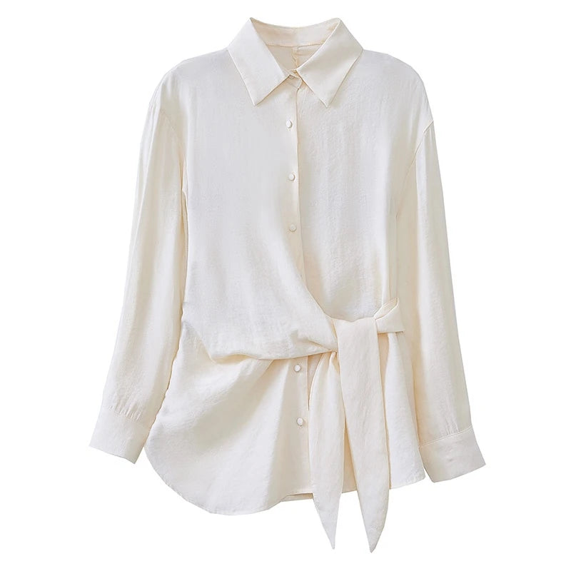 New Spring Women Blouses France style office ladies shirts solid color tops blusa mujer