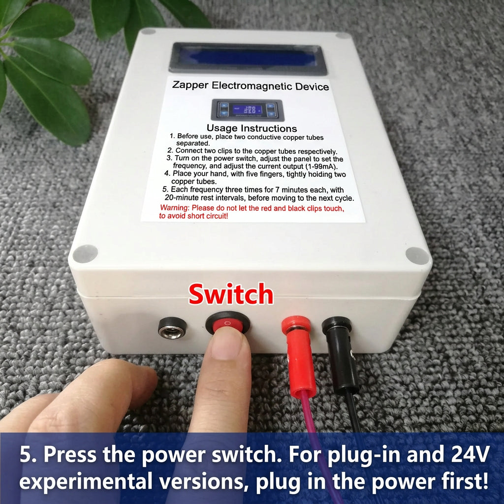 Zapper Frequency Resonance Device Dr. Clark Electromagnetic Broadband Adjustable Electronic Signal Therapy Tool