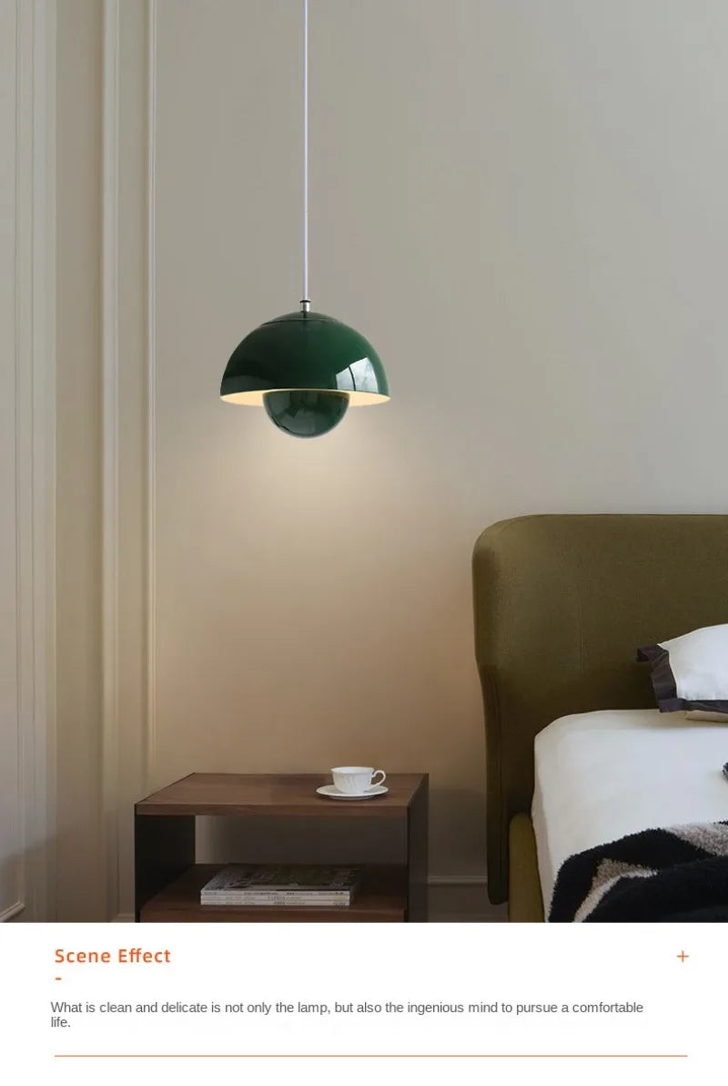 Modern Flower Bud Pendant Lamp Bedroom Bedside Study Bathroom Restaurant Bar Counter Led Hanging Light Lighting Home Decoration