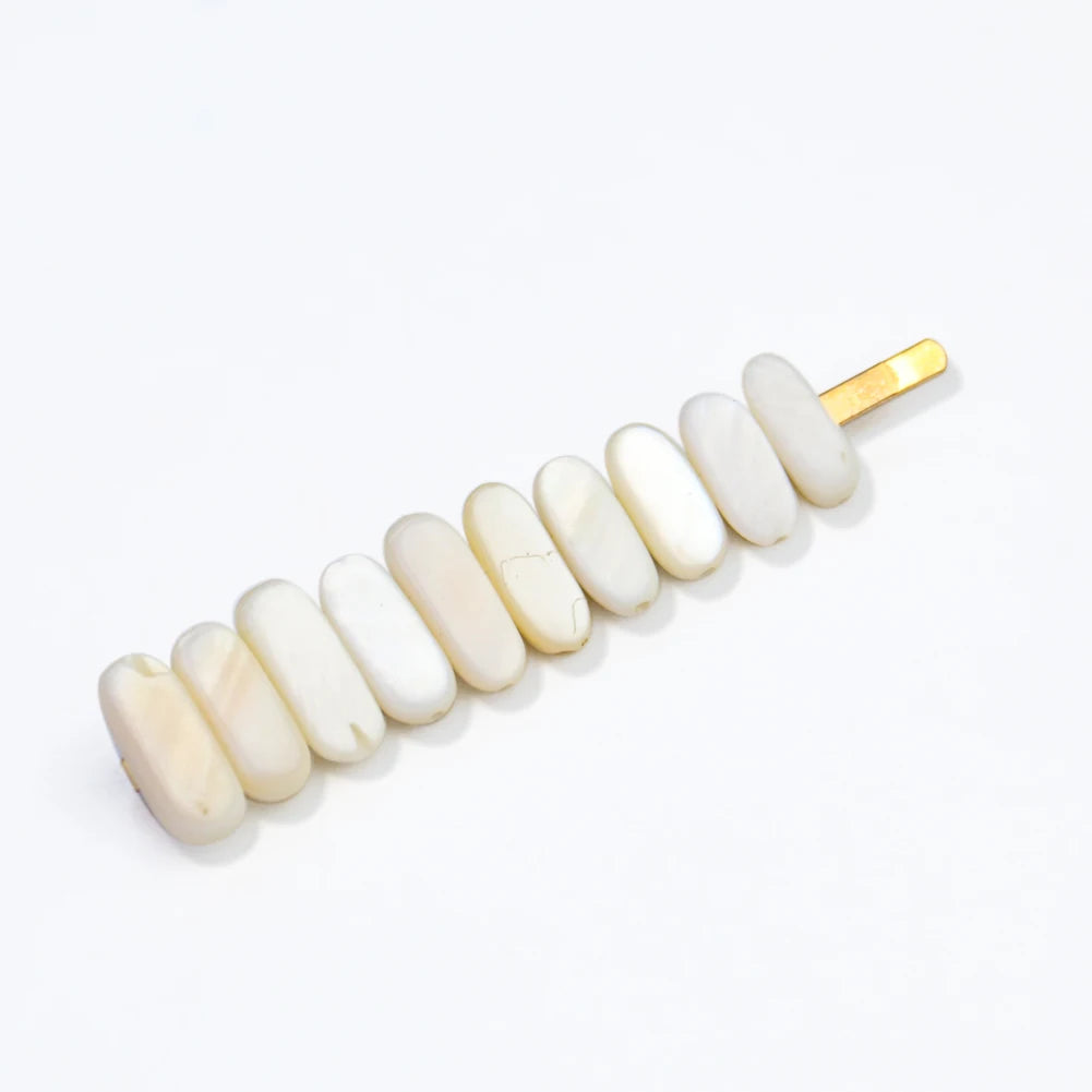 Natural Fresh-water Shell Hair Pin Mother of Pearl Side Clip Hair Clip Clamps Bridal Wedding Party Woman Jewelry Accessory Gift