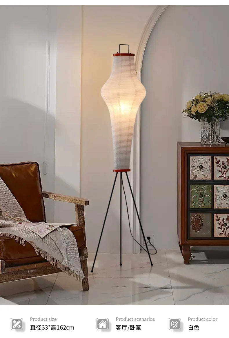 Classic Japanese Retro Rice Paper Table Lamp Japanese Wabi-sabi Advanced Atmosphere Bedside Table Lamp