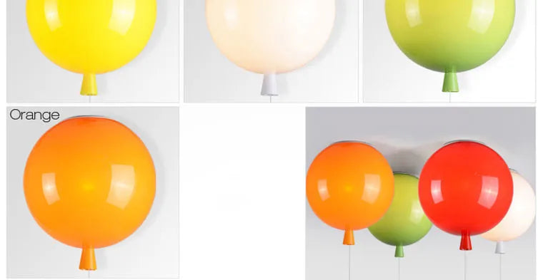 Fashion Balloon Lamps Ceiling Lights Colorful Baby Child Room Lamp Dining Room Bedroom Bedside Aisle Balcony Light Lamparas