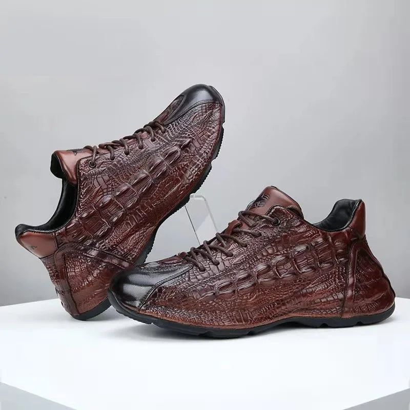 2025 new arrival Genuine Leather casual shoes men,Sneakers PDD019