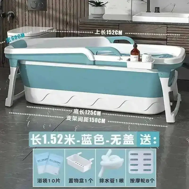 Tub Bathtubs Adult Folding bathtub Household Foaming hot Simple Adult Bathing Tub Full Body Sweat Portable Steam Bathing Basin