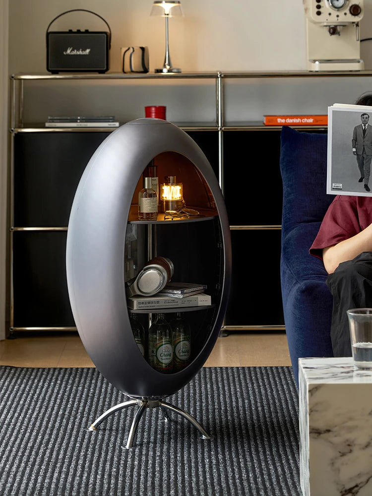 Home Decor Creative Rocket Cabinet Living Room Sofa Side Corner Snack Storage Rack Children's Room Multi Functional Bookshelf