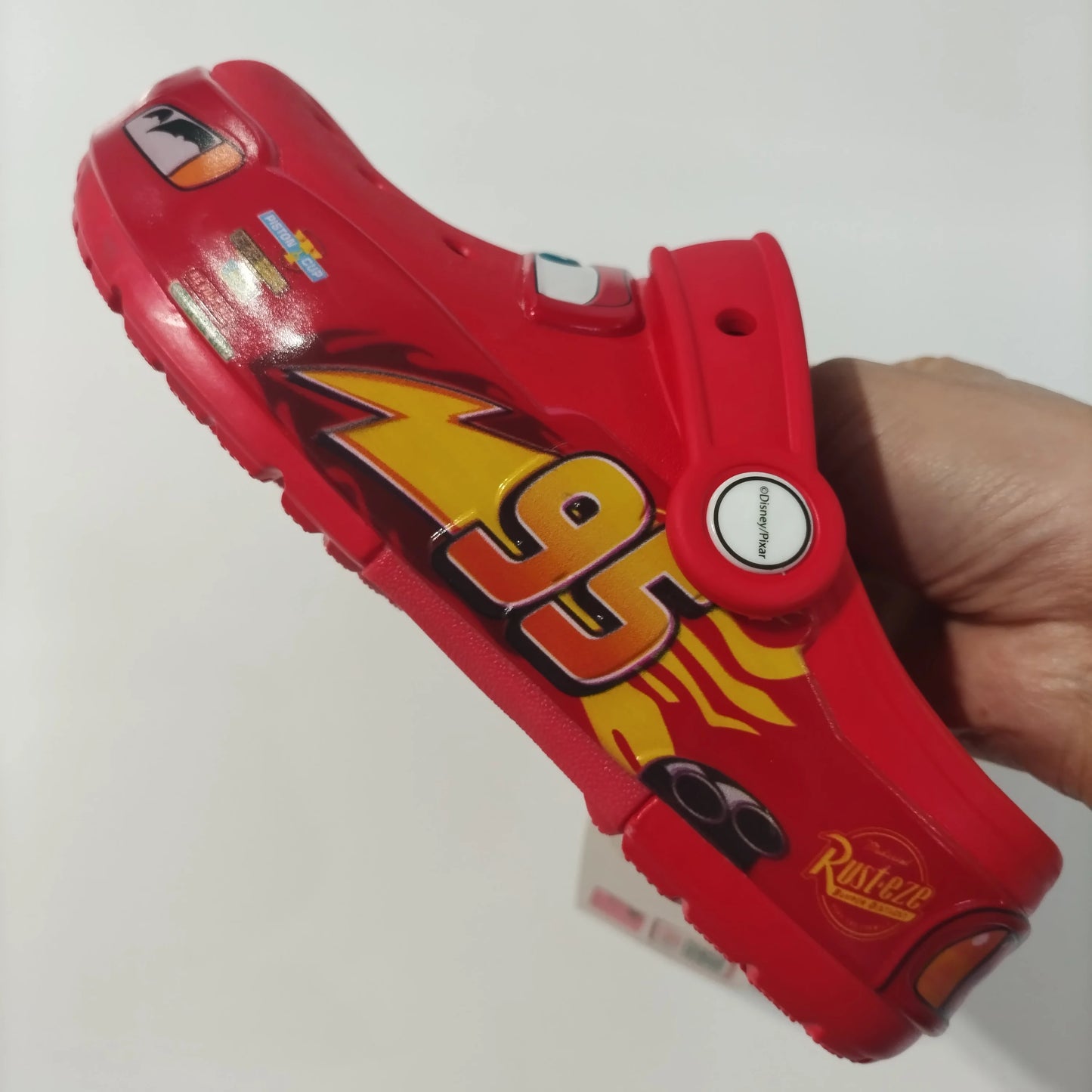Disney Lightning Mcqueen Shoes Led Lighted Car Kids Slippers Animation Children Beach Sandals Boys Girl Gift