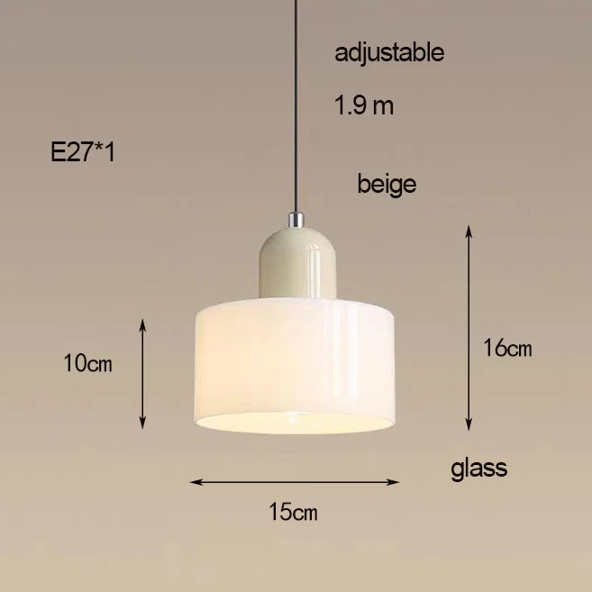 Nordic Modern Glass Bedroom Bedside Long Line Small Chandelier Restaurant Bar Chandelier Simple Lighting Atmosphere Lamp E27