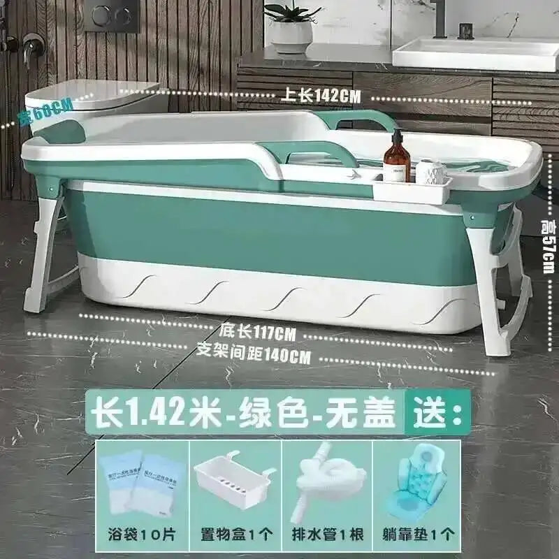 Tub Bathtubs Adult Folding bathtub Household Foaming hot Simple Adult Bathing Tub Full Body Sweat Portable Steam Bathing Basin