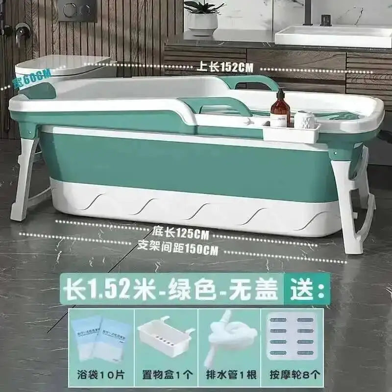 Tub Bathtubs Adult Folding bathtub Household Foaming hot Simple Adult Bathing Tub Full Body Sweat Portable Steam Bathing Basin