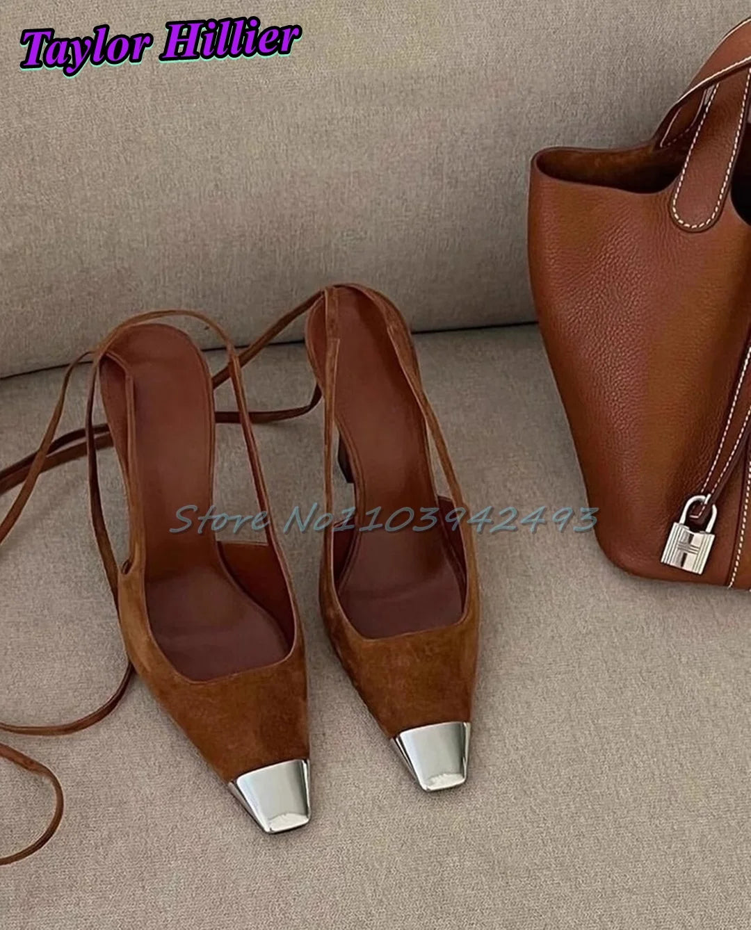 Silver Brown Heels Patchwork Sandals For Women Luxury Designer Shoes Summer Lace Up Sandalias De Mujer Dress Banquet Zapatos