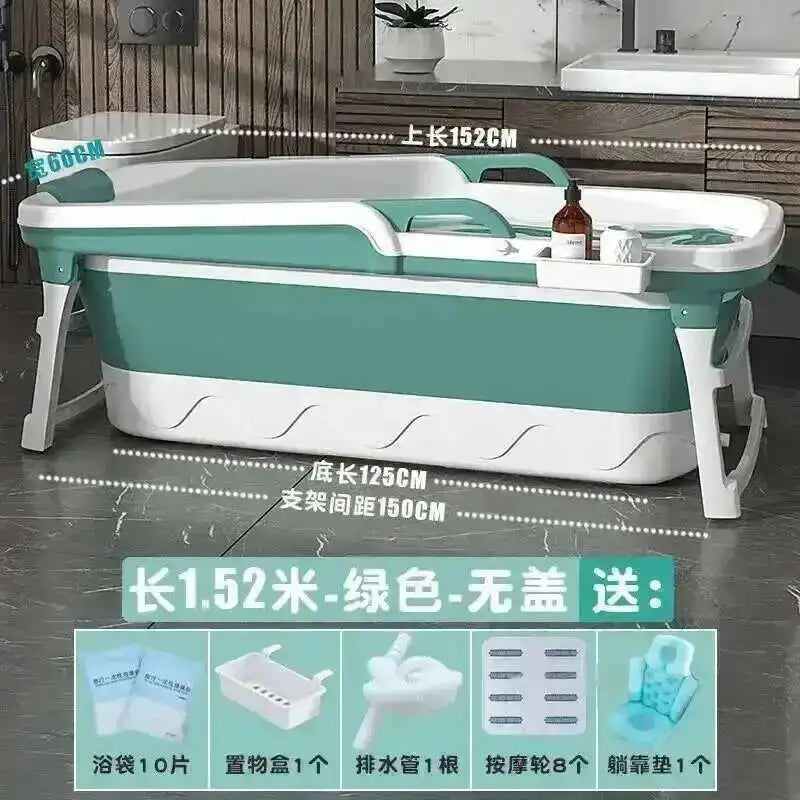 Tub Bathtubs Adult Folding bathtub Household Foaming hot Simple Adult Bathing Tub Full Body Sweat Portable Steam Bathing Basin