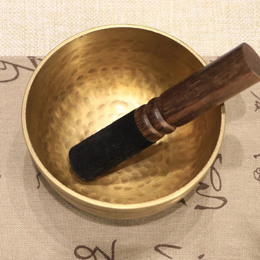 7pcs Tibetan Singing Bowl Set Nepal Handmade Brass Sound Bowls Buddhist Tibetan Bowl Yoga Meditation Decorative Accessories