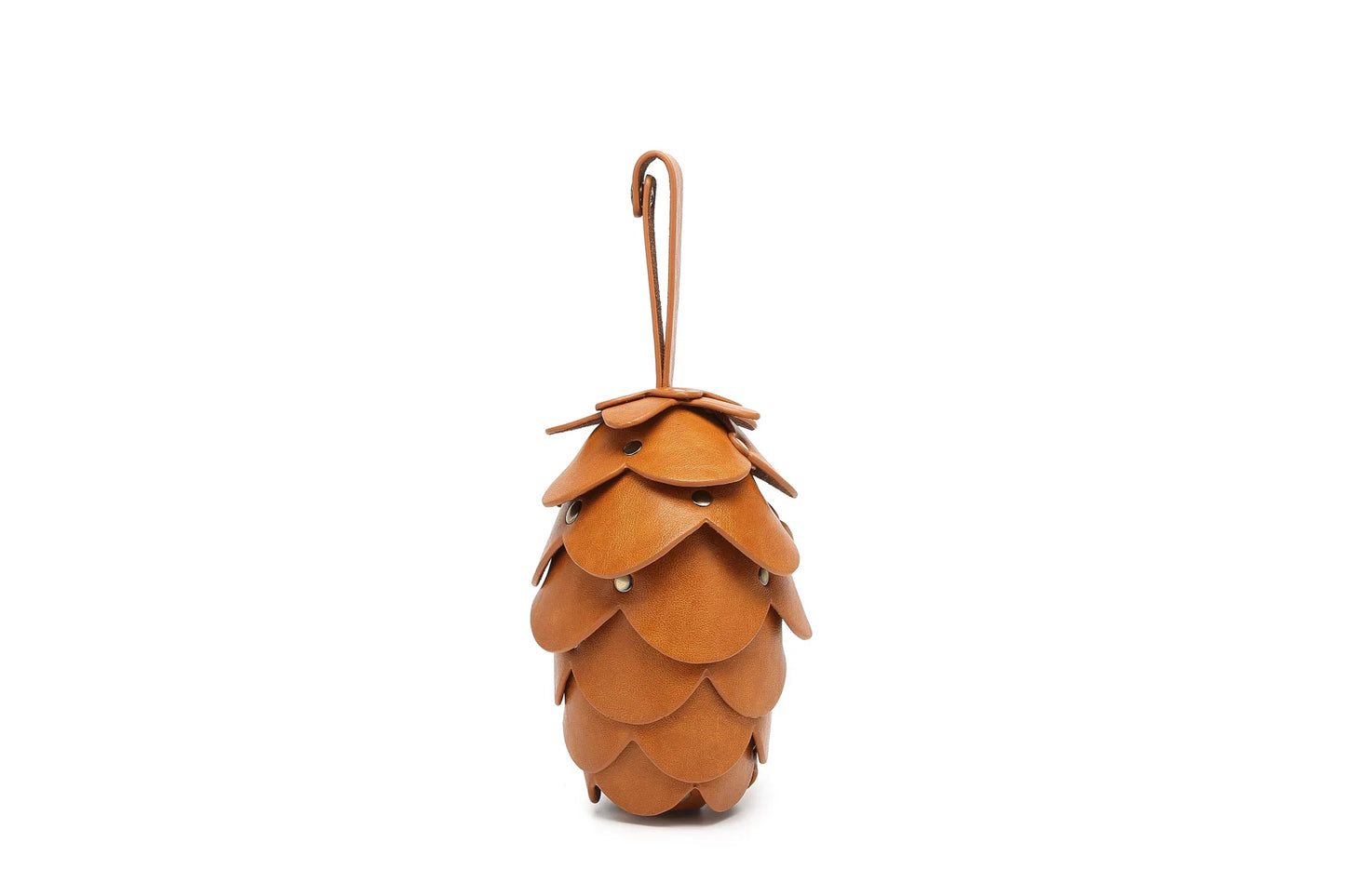 Men's Women's Fashion Personalized Creative Handbag Adult Unisex Retro 3D Pine Cone Shaped Shoulder Bag Couples Party Bag