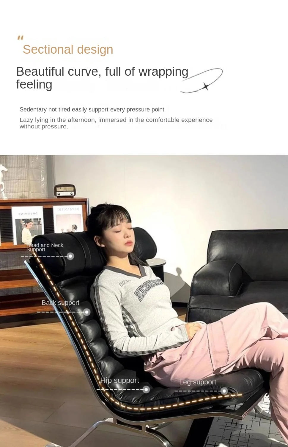 Sofa Chair Minimalist Light Luxury Senior Sense Of Living Room Antique Style Designer Sofa Chair Lazy Leisure Lounge Chair