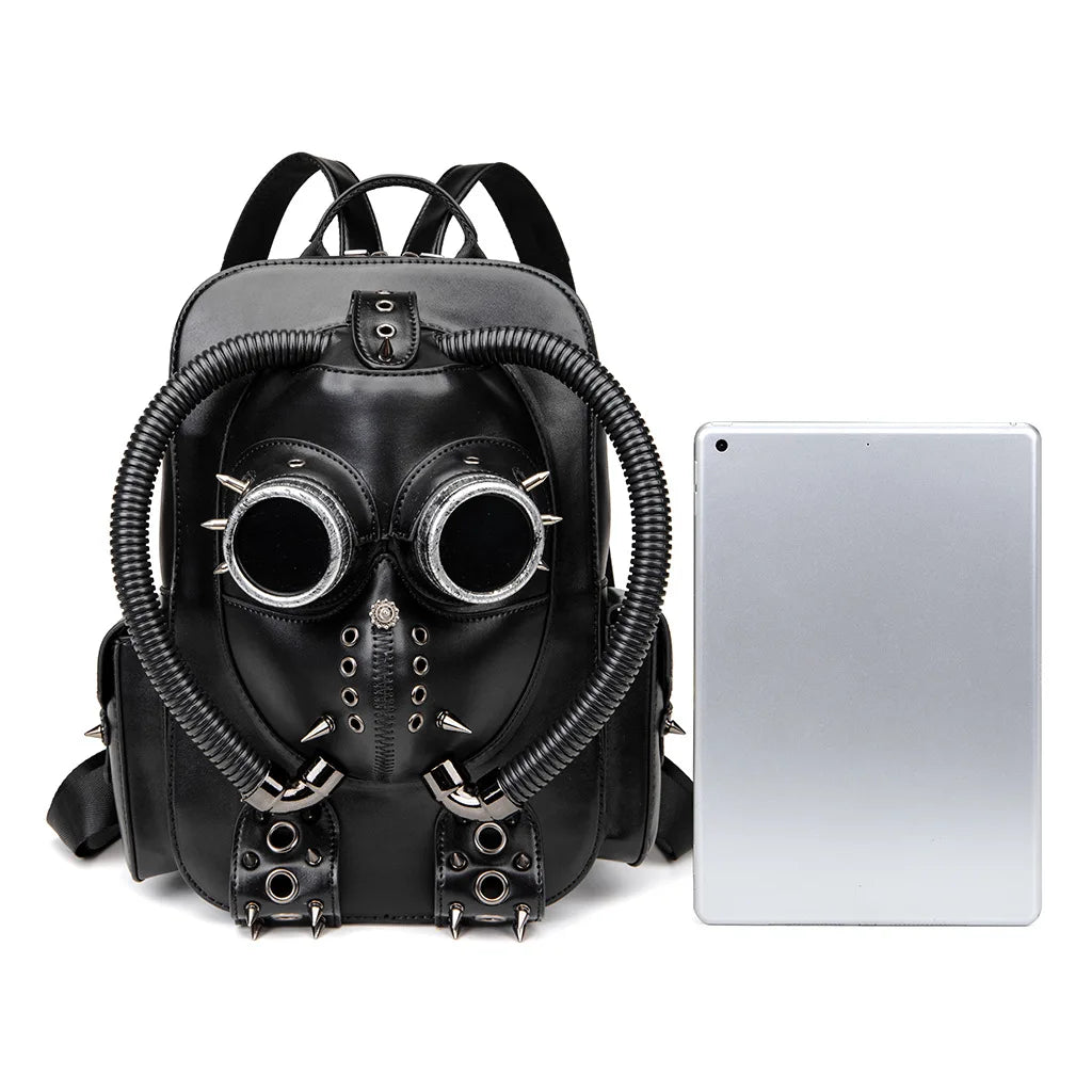 Halloween Punk Large Capacity Backpack Creative Niche Handbag Gothic Style Bookbag Heavy Industry Creative Computer Handbag