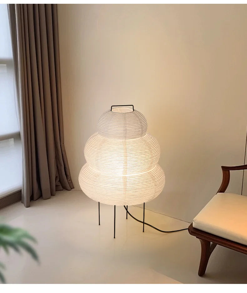 Classic Japanese Retro Rice Paper Table Lamp Japanese Wabi-sabi Advanced Atmosphere Bedside Table Lamp