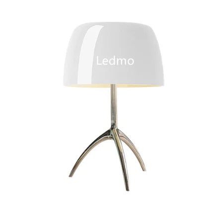 Italian Designer Glass Shade Table Lamp Tripod Desk Light for Bedroom