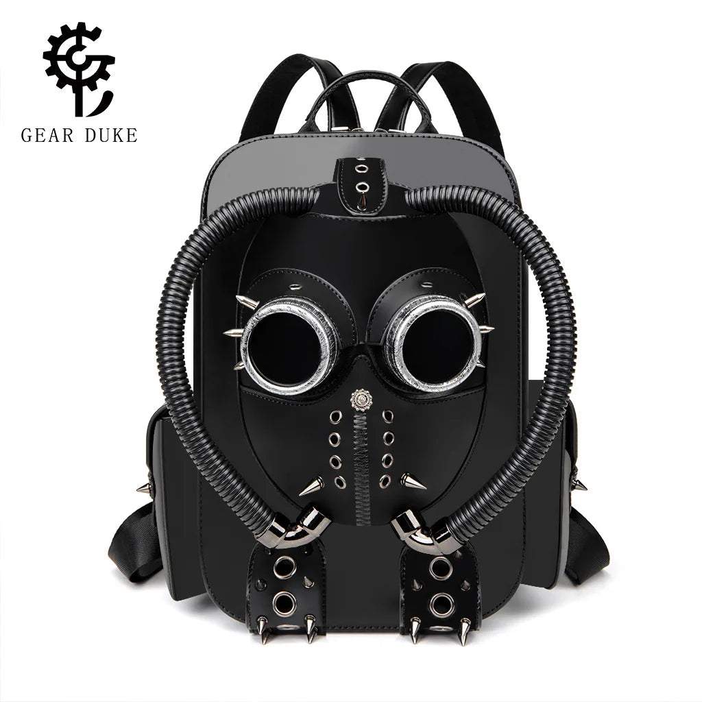 Halloween Punk Large Capacity Backpack Creative Niche Handbag Gothic Style Bookbag Heavy Industry Creative Computer Handbag