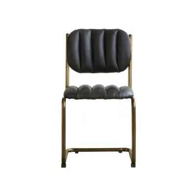 Mid-century Dining Chair Retro Iron Frame Armchair Postmodern Luxury Backrest Leisure Seat for Household Dining Room Furniture