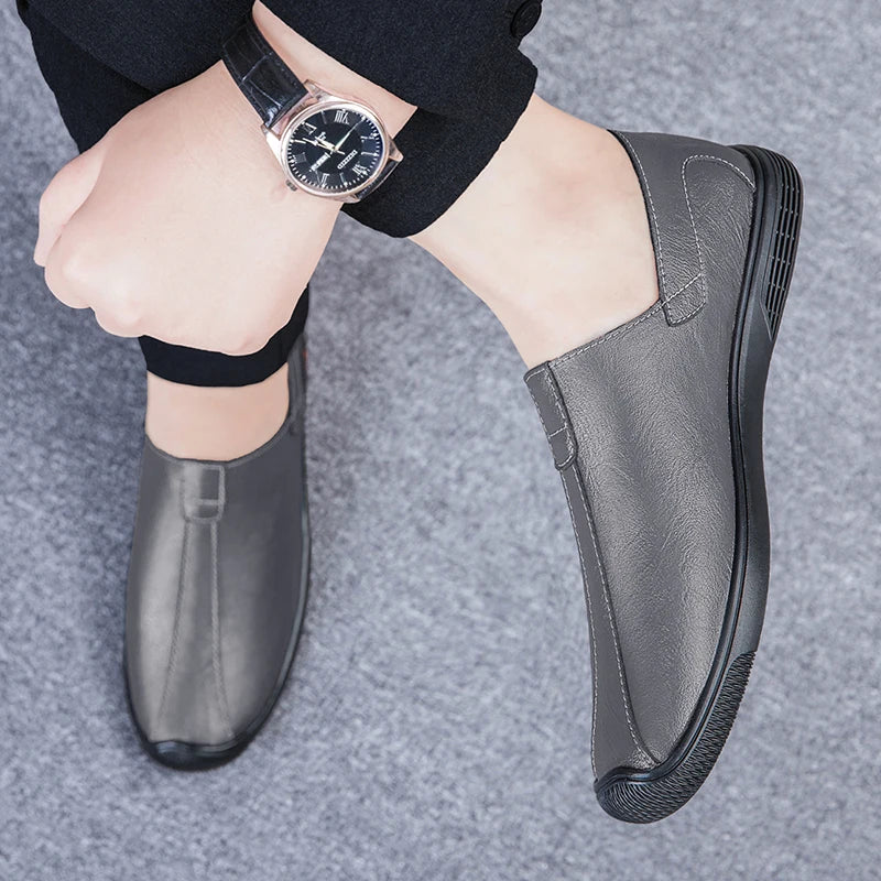 Summer Men Sandals Leisure Beach High Quality Genuine Leather Sandals Fashion Men's  Hollow Out Sandals Luxury Designer Shoes