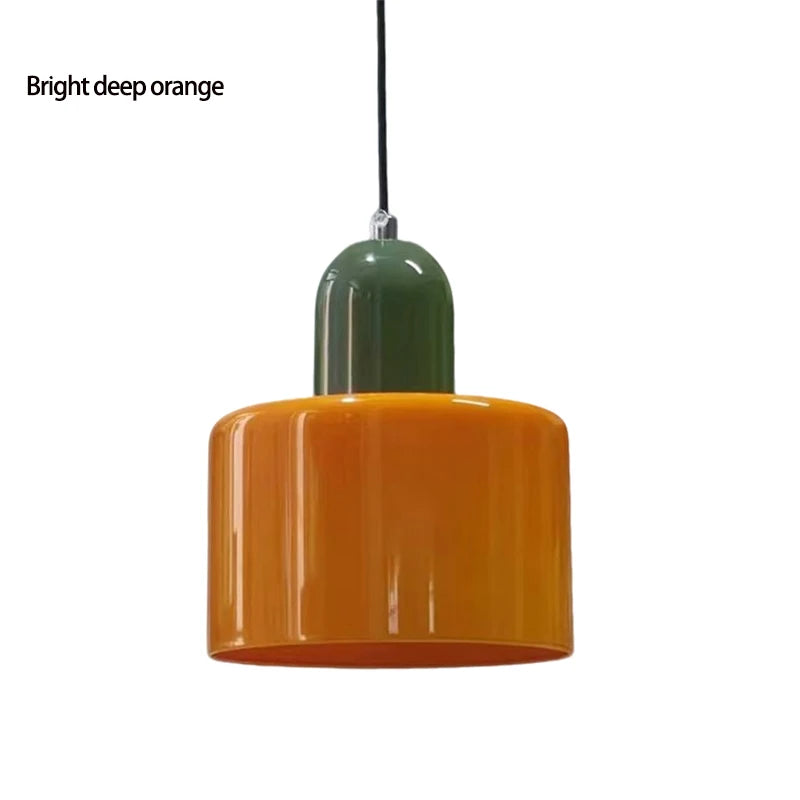 Nordic Modern Glass Bedroom Bedside Long Line Small Chandelier Restaurant Bar Chandelier Simple Lighting Atmosphere Lamp E27