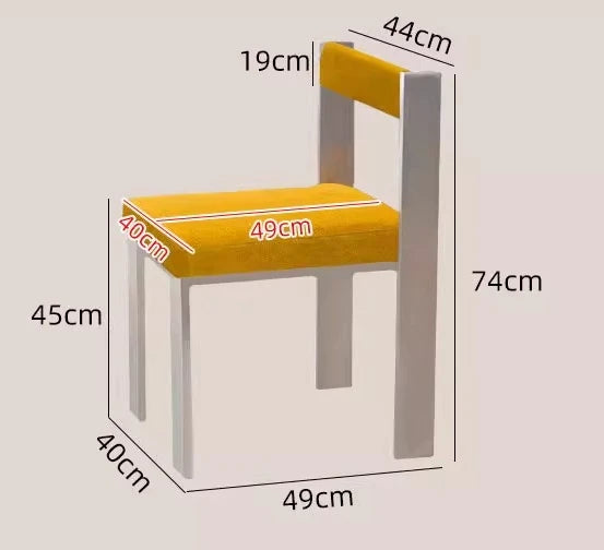 Bauhaus Dopamine Kitchen Island Chair Stainless Steel Designer Dining Seat Multi Function for Home and Vanity