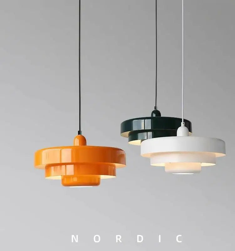 Pendant Acrylic Lamp Restaurant Simple Modern Creative Multi-layer Decoration Retro Color