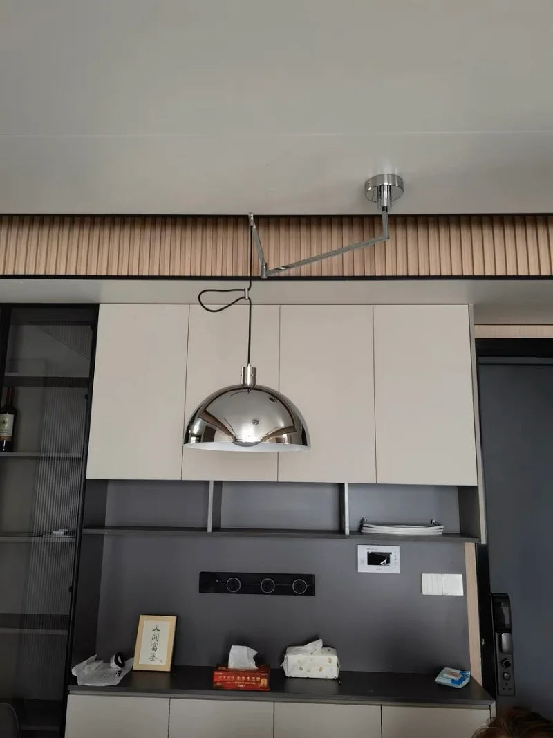 Adjustable Arm Pendant Lights Kitchen Dining Room Island Hanging Lamp Modern Rotatable Long pendant lamp Restaurant Decor
