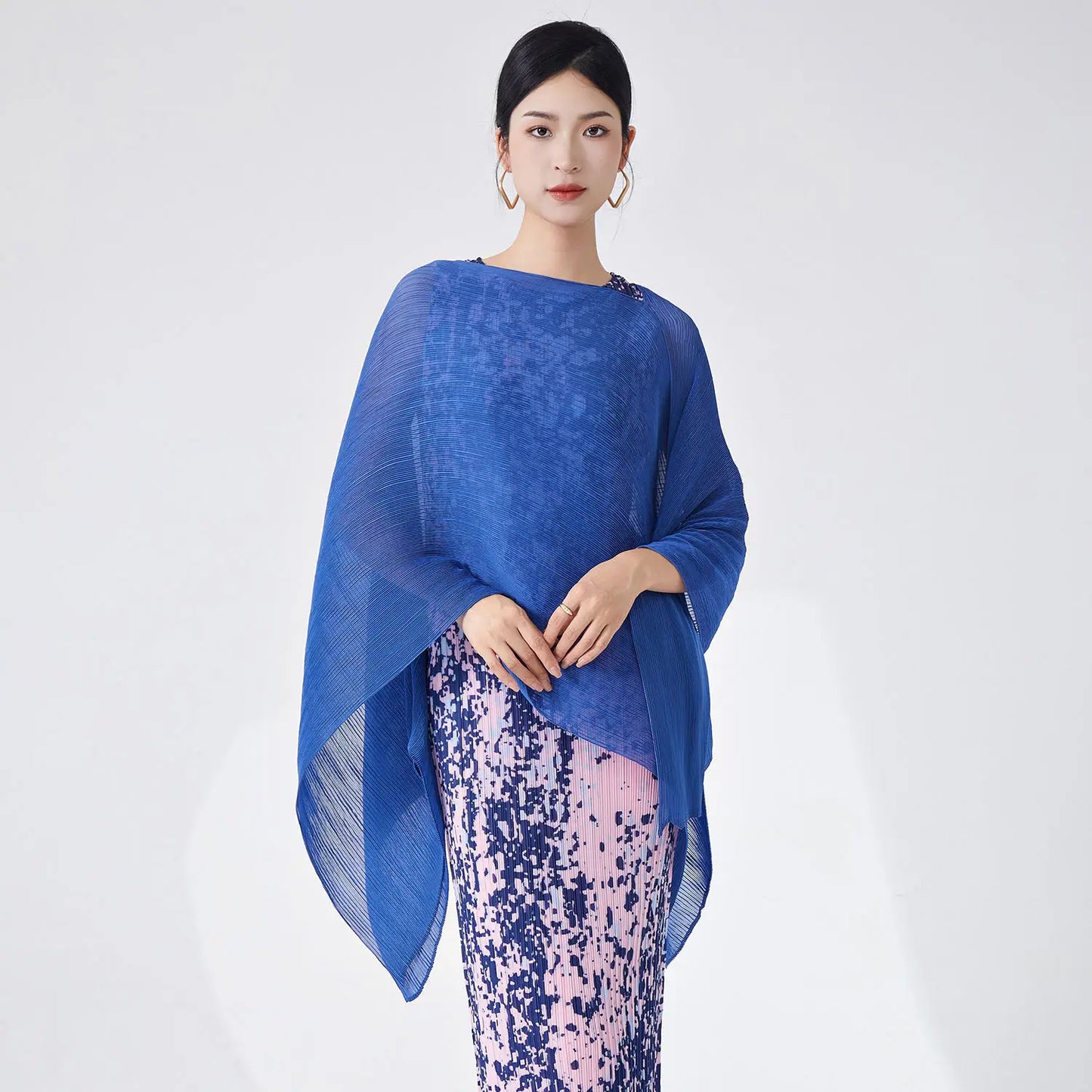 2025 Latest Design Miyake Pleated Blouse for Ladies Casual Joker Shirt Lace Breathable Office Work Cover Summer Woven Smock