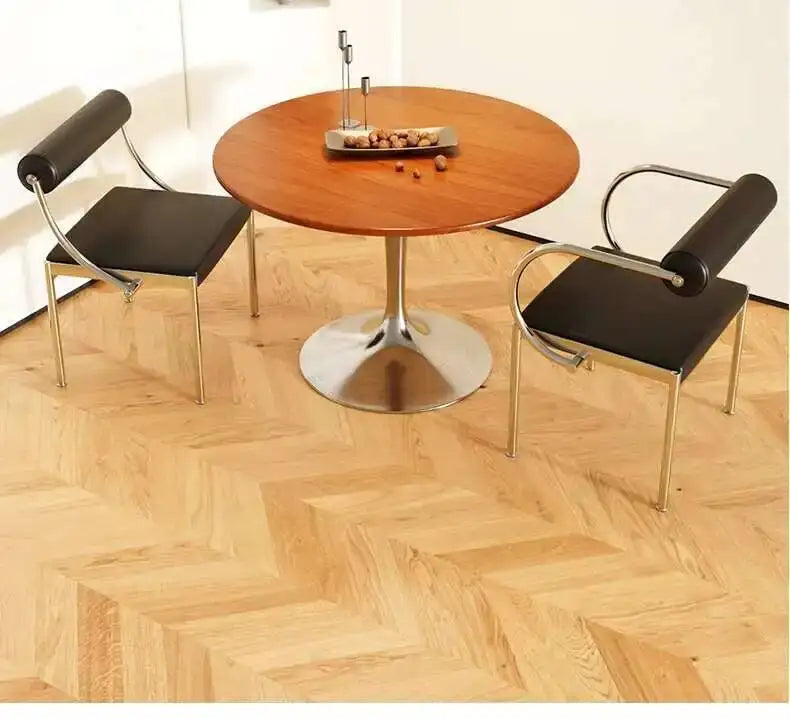 Designer Dining Chair Vintage Style Stainless Steel Study Bedroom Makeup Chair Dresser Furniture