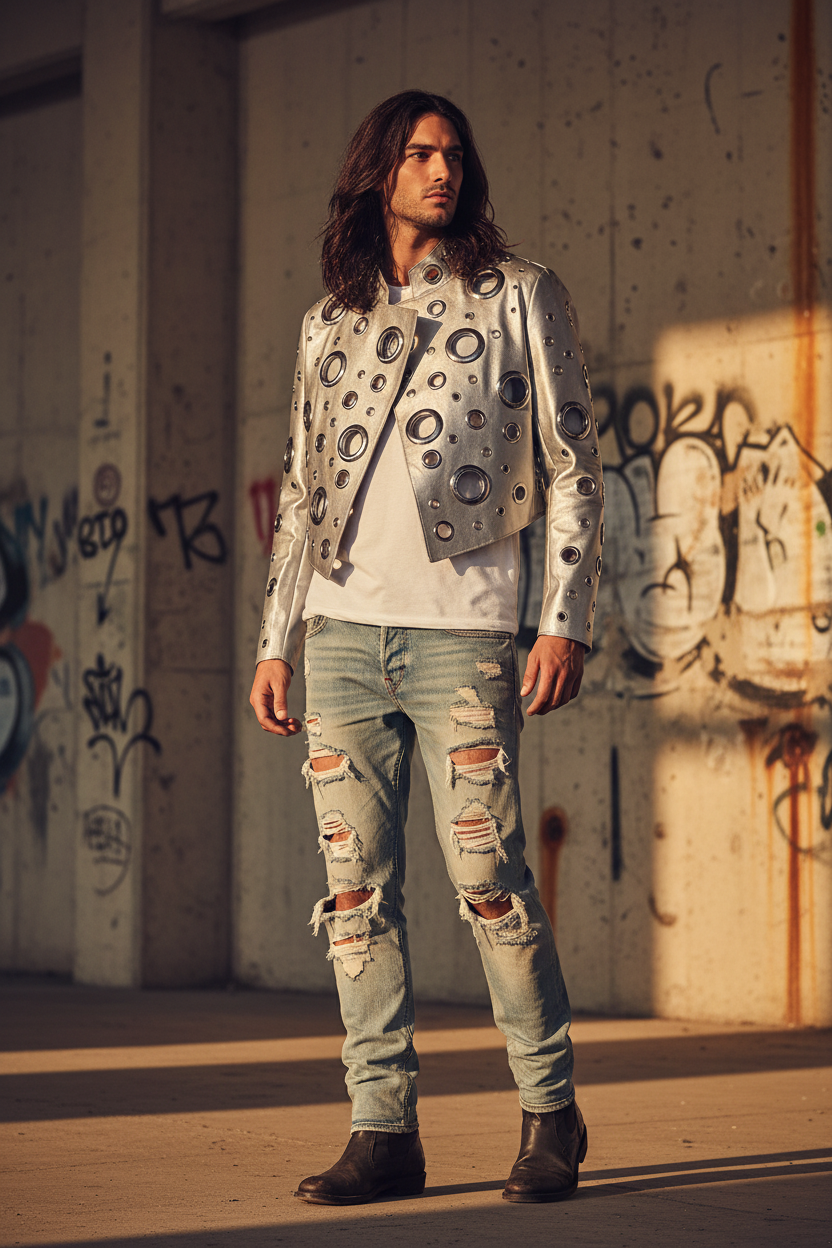 Mauroicardi Spring Short Hollow Out Patchwork Short Pu Leather Jacket Women Cool Luxury Designer European Style Clothes Fashion