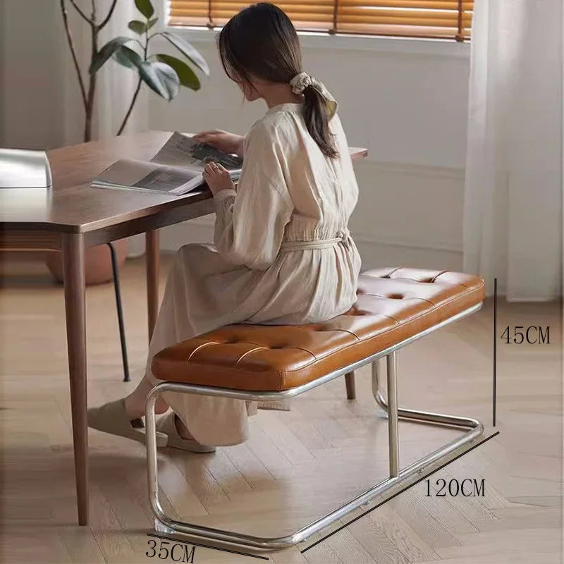 Slim Entryway Shoe Bench Narrow Hallway Seat Vintage Storage Stool Chair Upholstered Bench Wassily Bench Step Stool