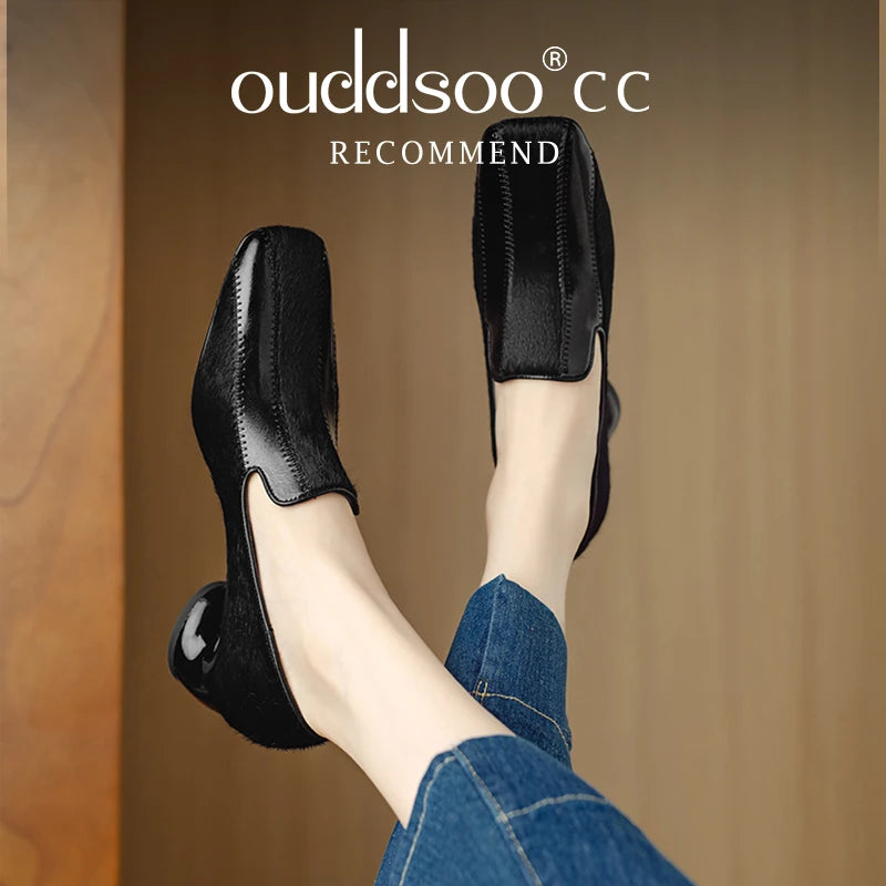 Ods Vintage Square Toe High Heels Pumps Women Autumn Shoes Party Dress 2021 Spring Footwear Retro Female Work Pumps Zapatillas